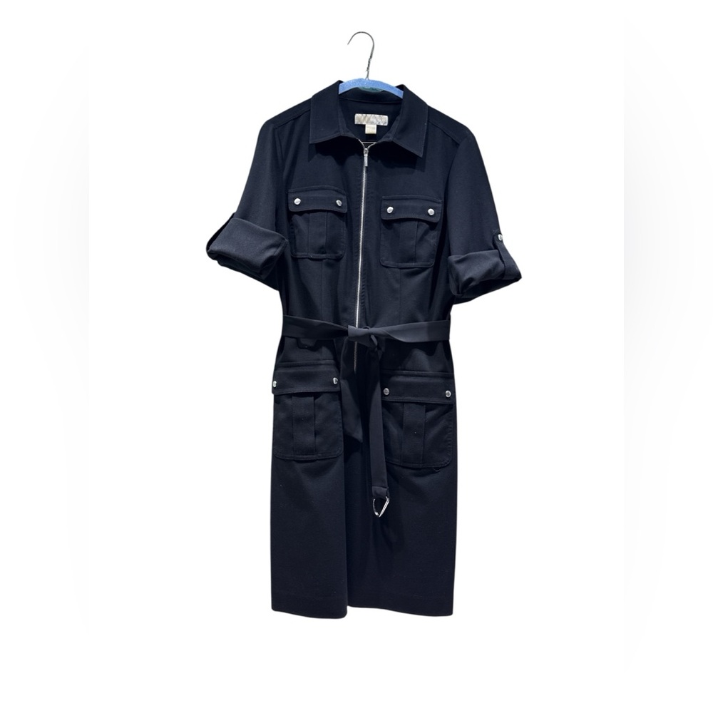 MICHAEL Michael Kors Black Midi Dress - Picture 3 of 6